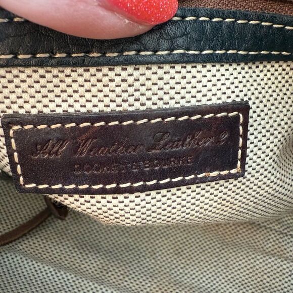 Dooney & Bourke Black and Brown Shoulder Bag - Picture 8 of 10